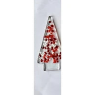 Tree tea light — reds & white (daylight)
